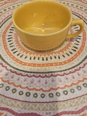 Bauer Yellow Ceramic Coffee Cup